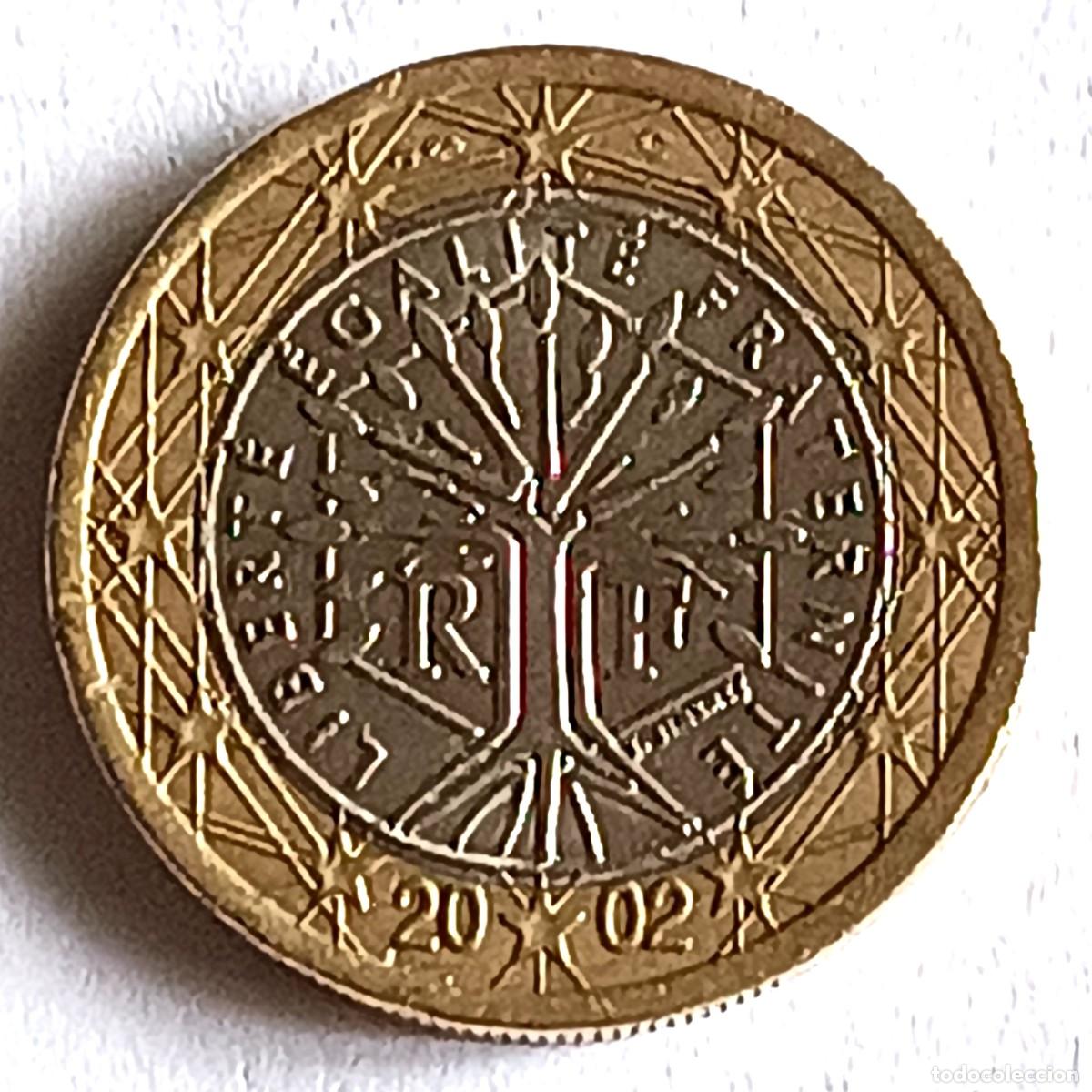 Monedas antiguas de Europa: MONEDA 1 EURO - FRANCIA 2002 - CIRCULADA (3)
