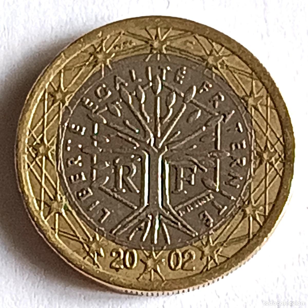 Monedas antiguas de Europa: MONEDA 1 EURO - FRANCIA 2002 - CIRCULADA (4)