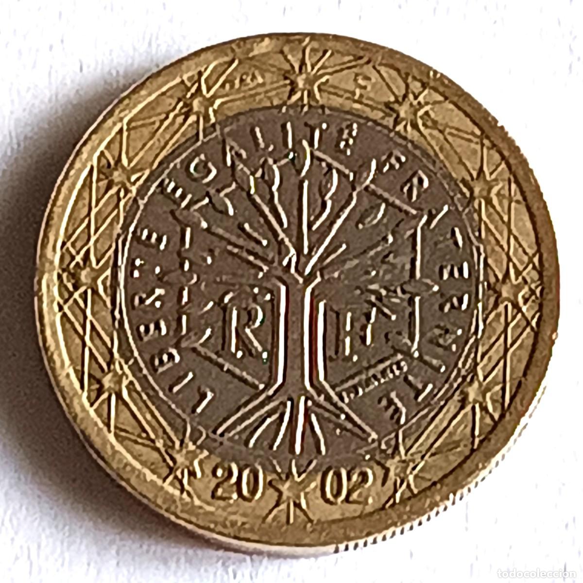Monedas antiguas de Europa: MONEDA 1 EURO - FRANCIA 2002 - CIRCULADA (5)