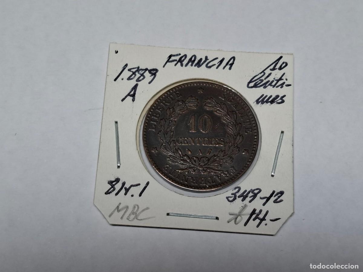Monedas antiguas de Europa: 10 CENTIMES de 1889 A KM 815.1 FRANCIA en MBC