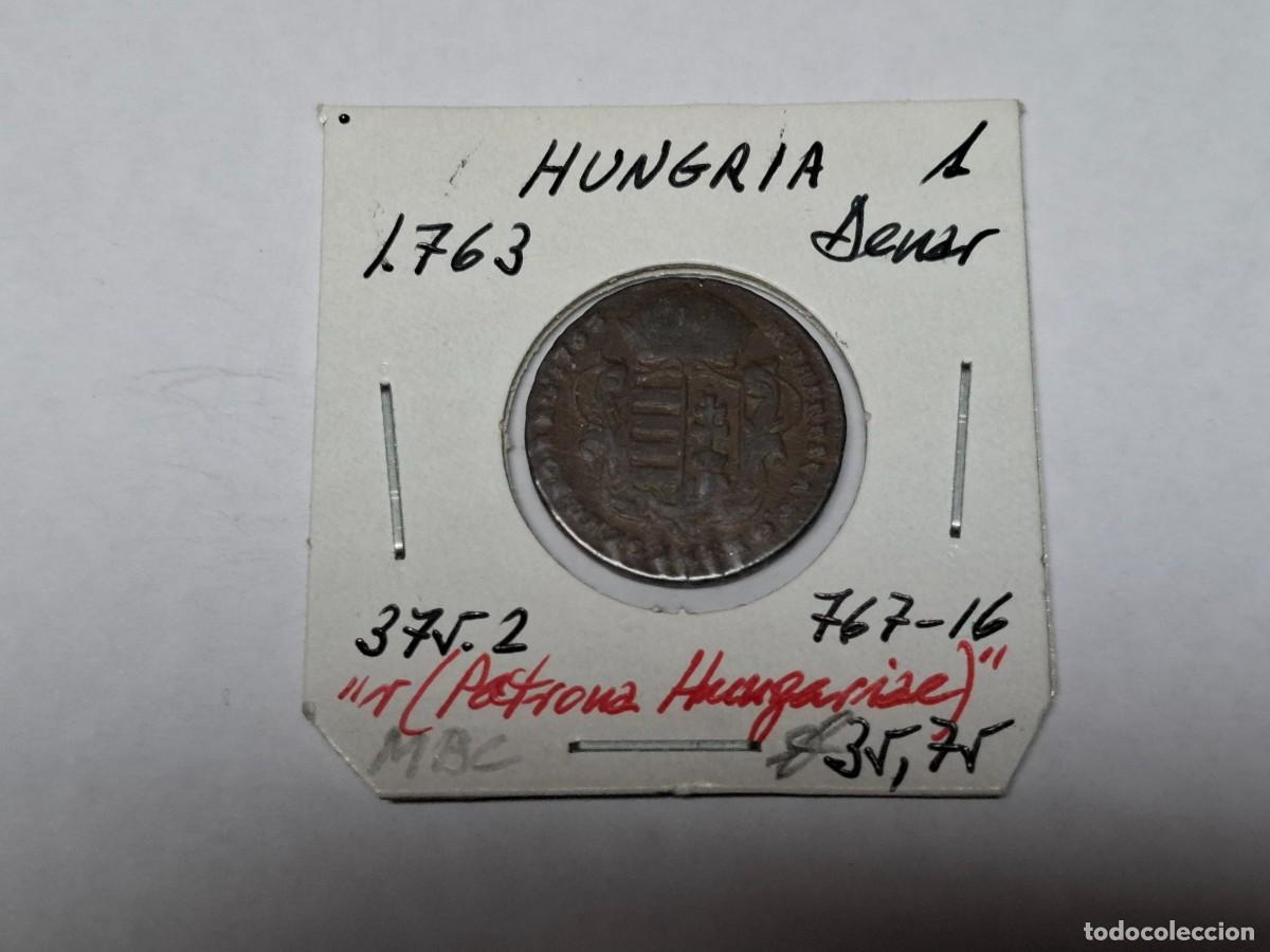 Monedas antiguas de Europa: 1 DENAR de 1763 KB KM 375.2 HUNGRIA en MBC