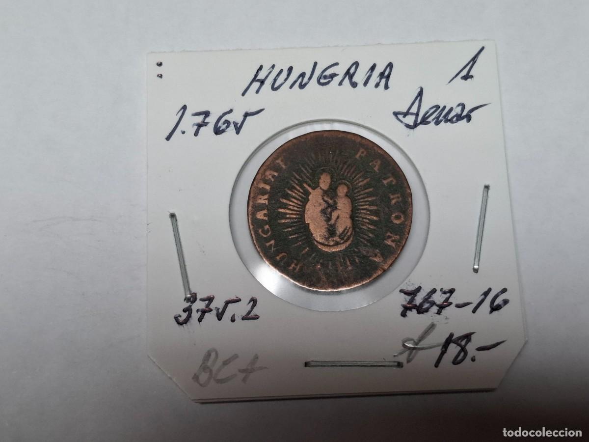 Monedas antiguas de Europa: 1 DENAR de 1765 KB KM 375.2 HUNGRIA en BC+