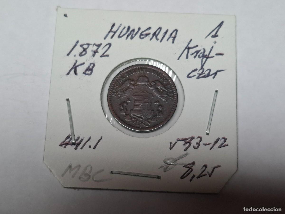 Monedas antiguas de Europa: 1 KRAJCZAR de 1872 KM 441.1 HUNGRIA en MBC