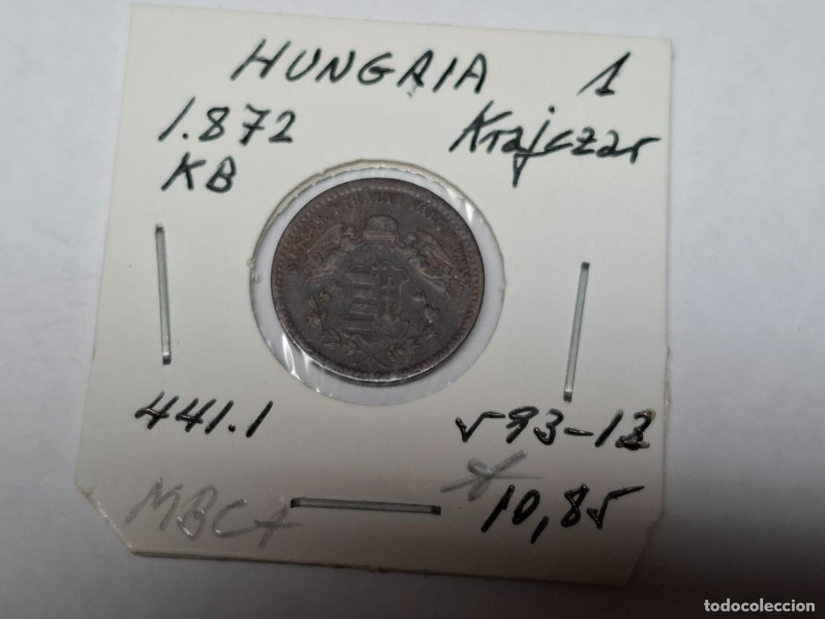 Monedas antiguas de Europa: 1 KRAJCZAR de 1872 KB KM 441.1 HUNGRIA en MBC+