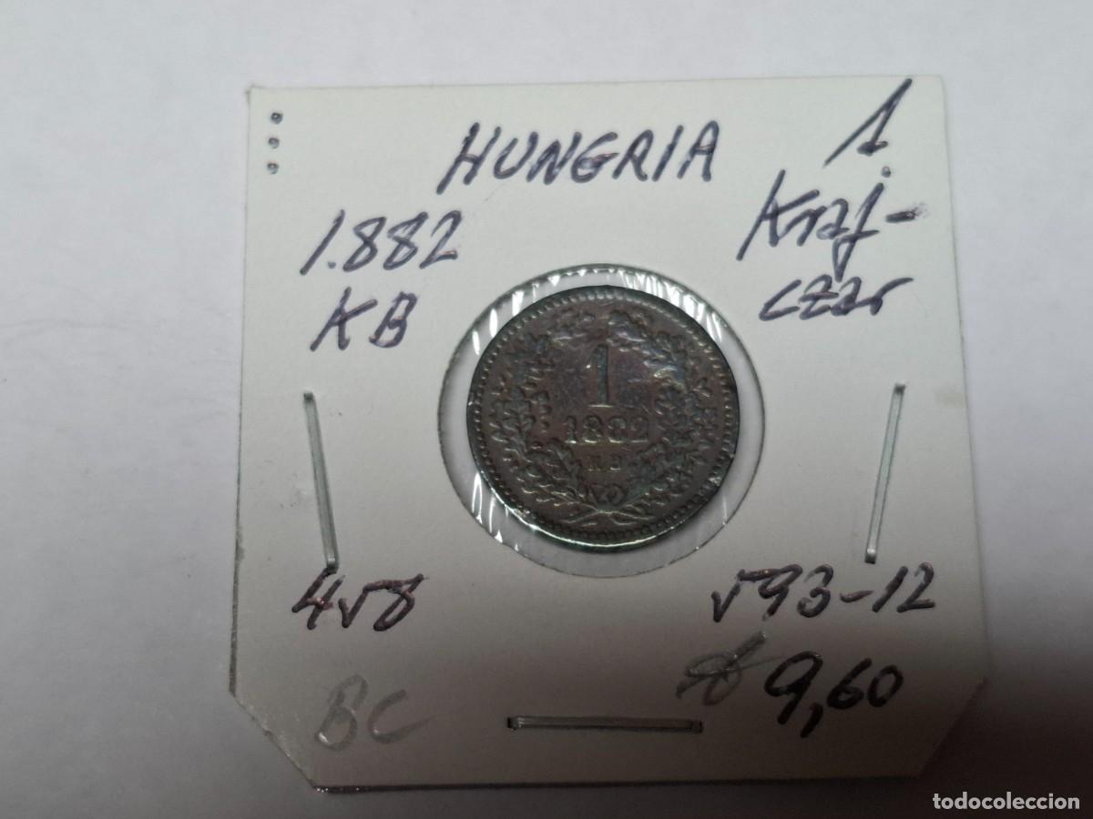 Monedas antiguas de Europa: 1 KRAJCZAR de 1882 KB KM 458 HUNGRIA en BC