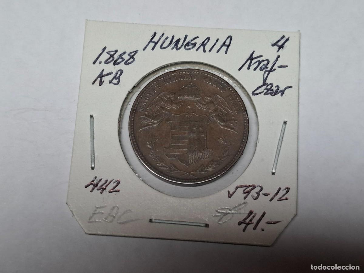 Monedas antiguas de Europa: 4 KRAJCZAR de 1868 KB KM 442 HUNGRIA en EBC