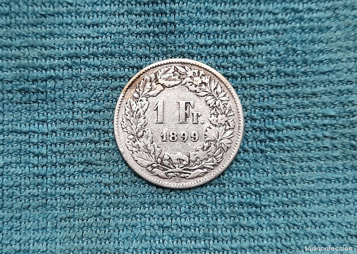 Monedas antiguas de Europa: Suiza, 1 Frank 1899, Rara