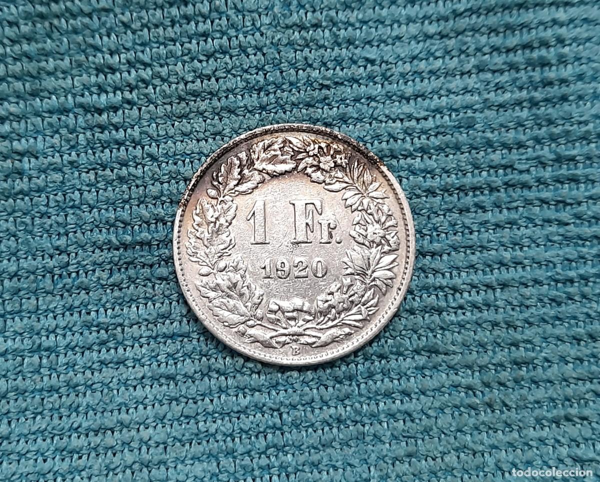 Monedas antiguas de Europa: Suiza, 1 Frank 1920.