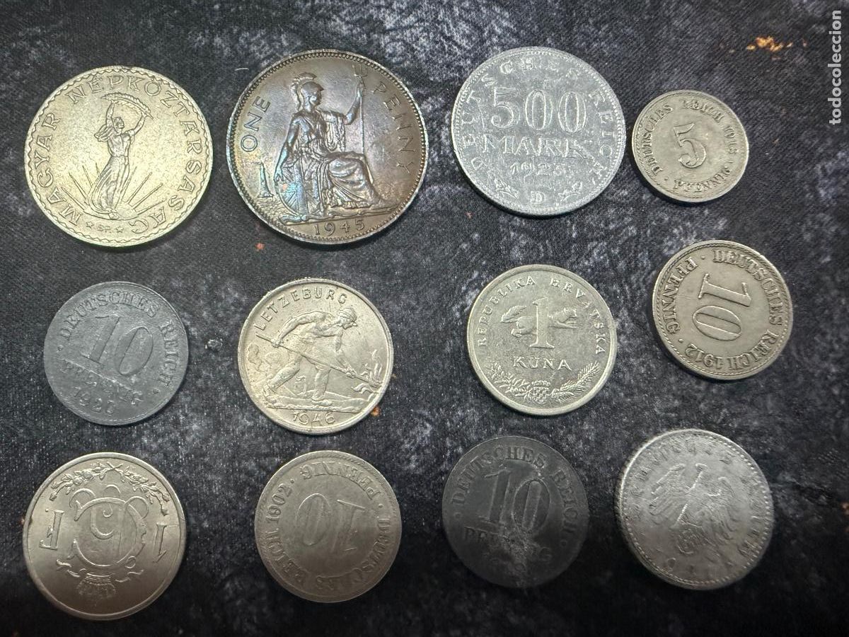 Old Coins of Europe: 20.- 12 MONEDAS QUE SOBREVIVIERON A OTRA &Eacute;POCA &middot; JORGE VI 1945 + IMPERIO ALEM&Aacute;N + EUROPA