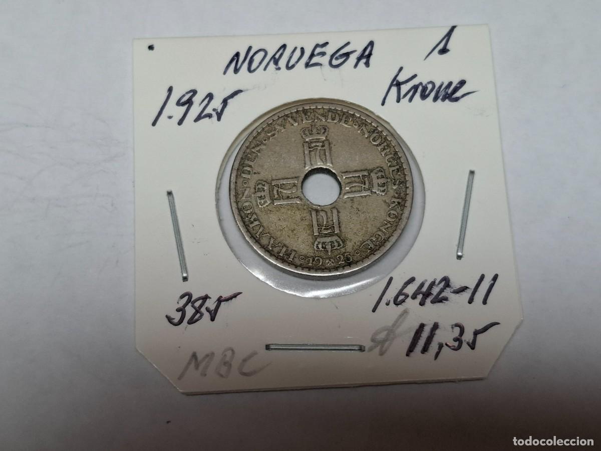 Monedas antiguas de Europa: 1 KRONE de 1925 KM 385 NORUEGA en MBC