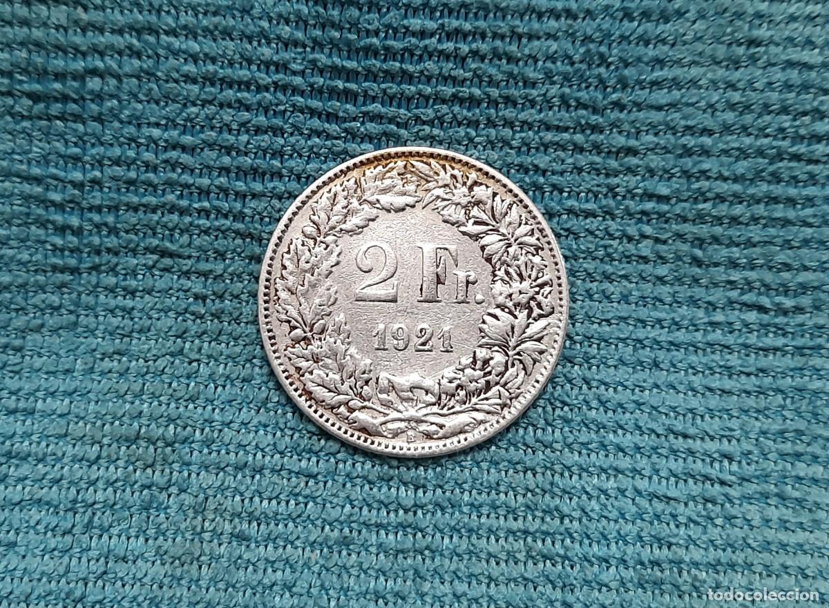 Monedas antiguas de Europa: Suiza, 2 Francs 1921 - Foto 1