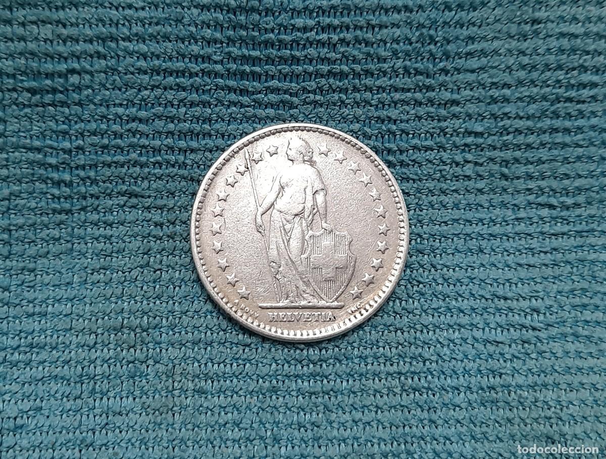 Monedas antiguas de Europa: Suiza, 2 Francs 1921 - Foto 2