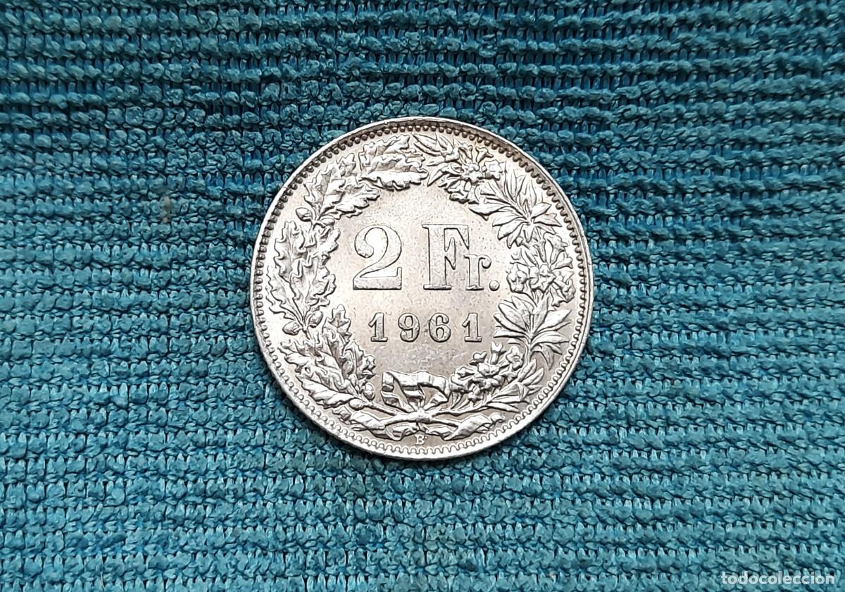 Monedas antiguas de Europa: Suiza, 2 Francs 1961 - Foto 1