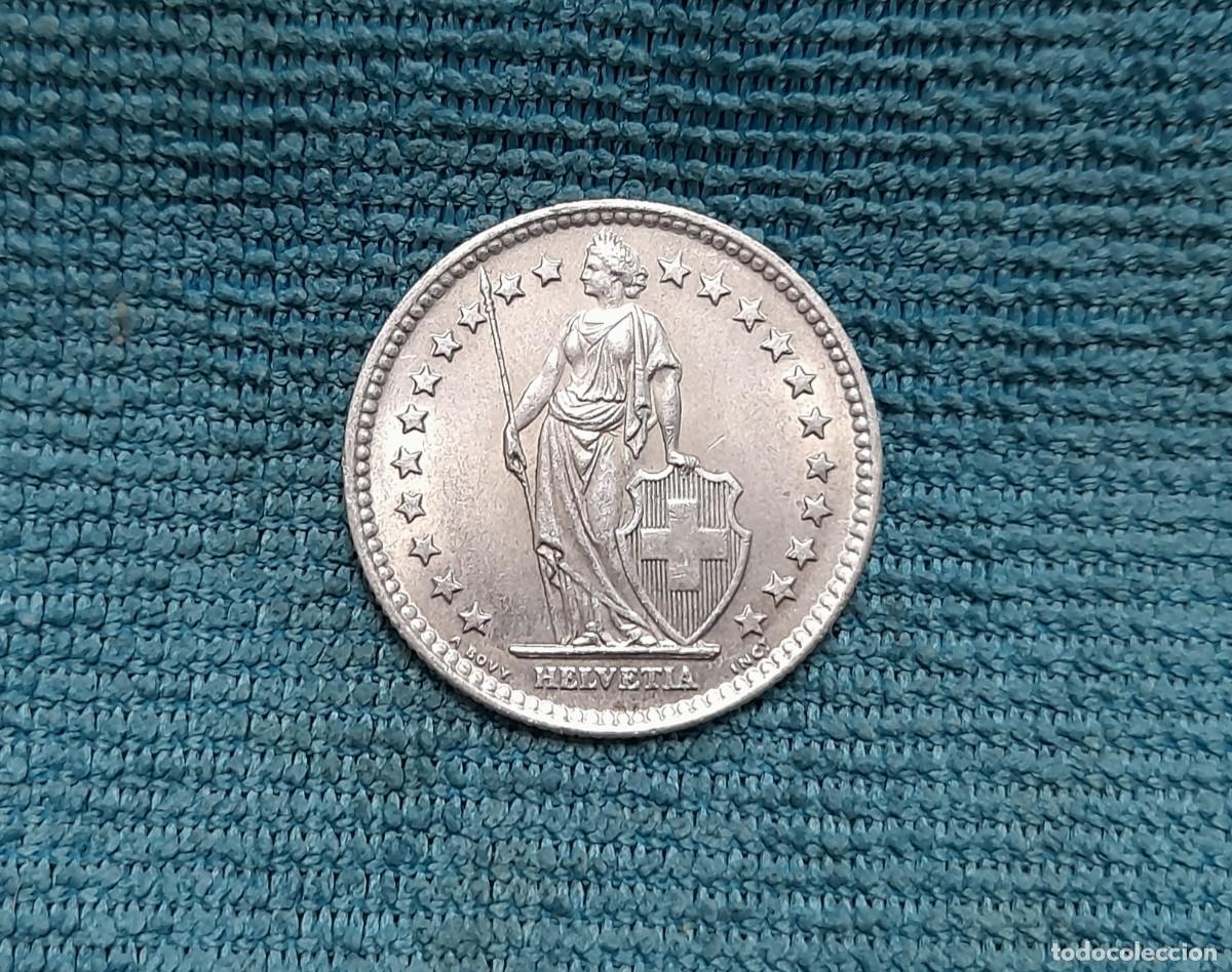 Monedas antiguas de Europa: Suiza, 2 Francs 1961 - Foto 2