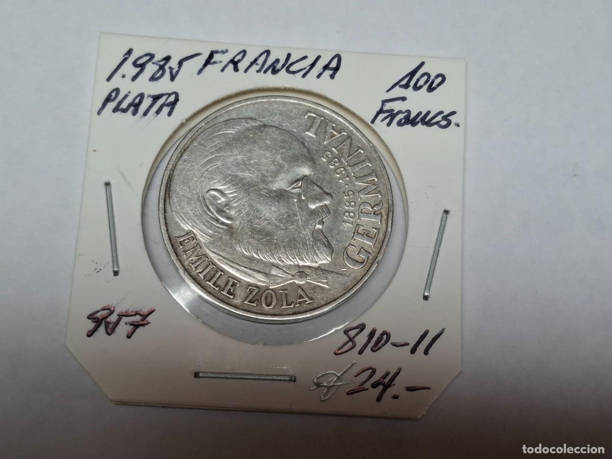 Monedas antiguas de Europa: 100 FRANCOS de PLATA de 1985 KM 957 FRANCIA en EBC