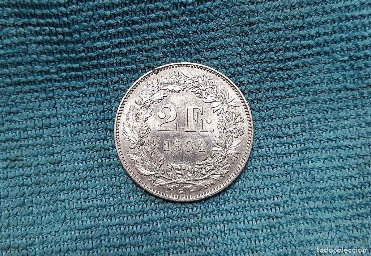 Monedas antiguas de Europa: Suiza, 2 Francs 1994