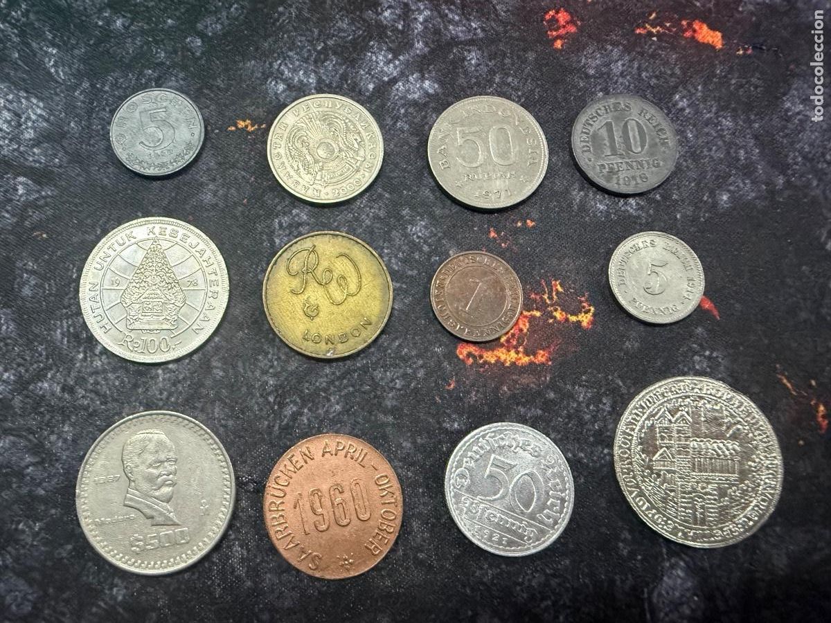 Alte M&uuml;nzen aus Europa: 25.- 12 PIEZAS CON HISTORIA &middot; ALEMANIA IMPERIAL + MONEDAS DEL MUNDO + FICHAS CURIOSAS