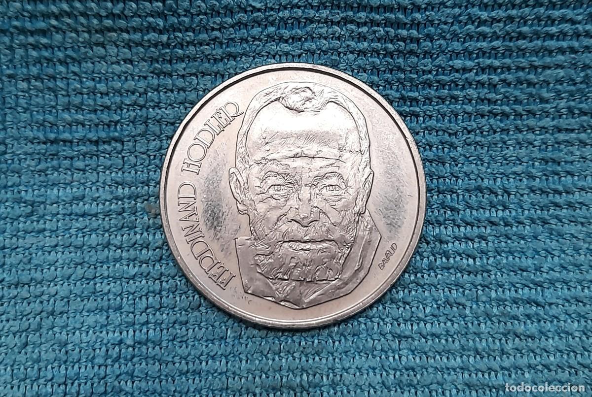 Monedas antiguas de Europa: Suiza, 5 Francs 1980, Emisi&oacute;n conmemorativa Ferdinand Hodler