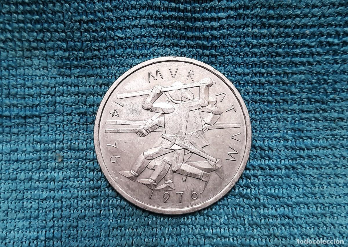 Monedas antiguas de Europa: Suiza, 5 Francs 1976, Emisi&oacute;n conmemorativa 500 aniversario de la batalla de Murten