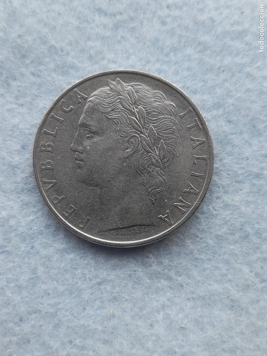 Alte M&uuml;nzen aus Europa: Italia. 100 Liras. A&ntilde;o 1961.