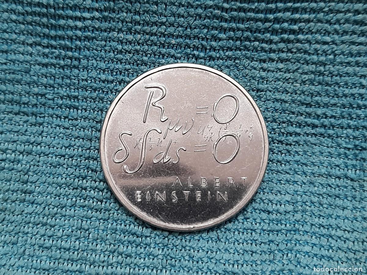 Monedas antiguas de Europa: Suiza, 5 Francs 1979, Emisi&oacute;n conmemorativa Centenario del nacimiento de Albert Einstein