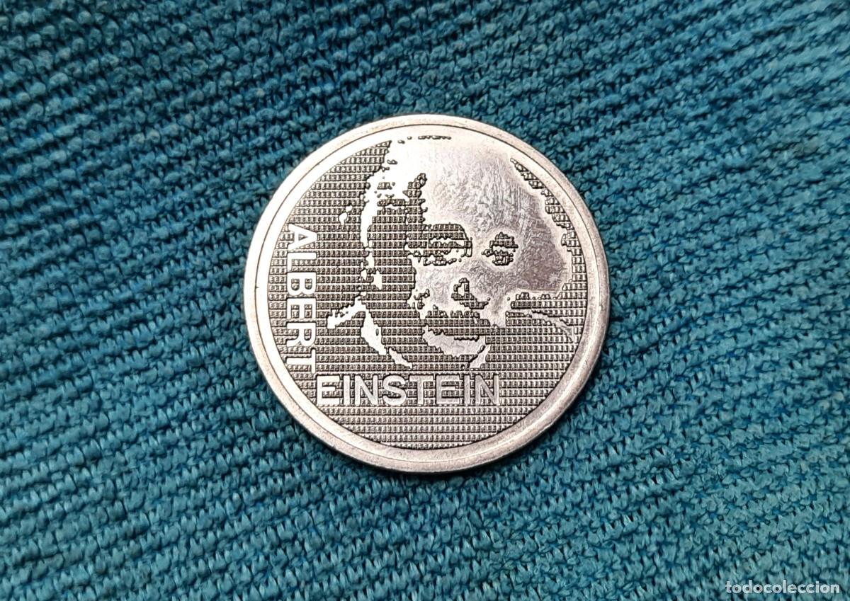 Monedas antiguas de Europa: Suiza, 5 Francs 1979, Emisi&oacute;n conmemorativa Centenario del nacimiento de Albert Einstein