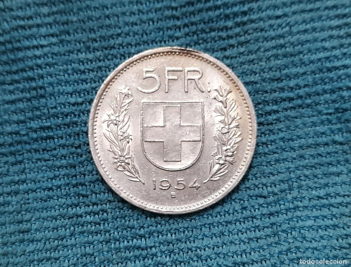 Monedas antiguas de Europa: Suiza, 5 Francs 1954 - Foto 1