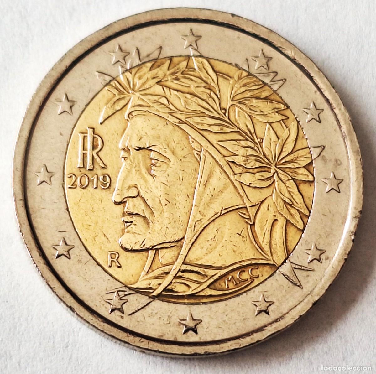 Monedas antiguas de Europa: ITALIA - MONEDA DE 2 EUROS DEL A&Ntilde;O 2019 - - BIEN CONSERVADA