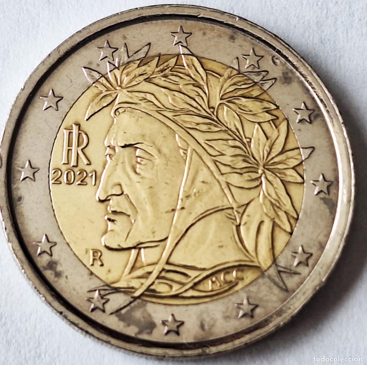 Monedas antiguas de Europa: ITALIA - MONEDA DE 2 EUROS DEL A&Ntilde;O 2021 - - BIEN CONSERVADA