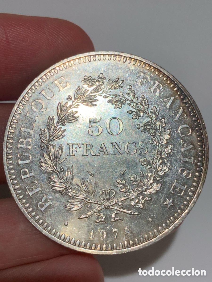 Monedas antiguas de Europa: 50 Francos plata 1978 - Foto 1