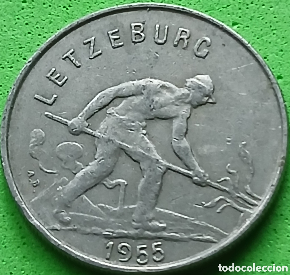 Monedas antiguas de Europa: Luxemburgo 1 franco 1955 km#46.2