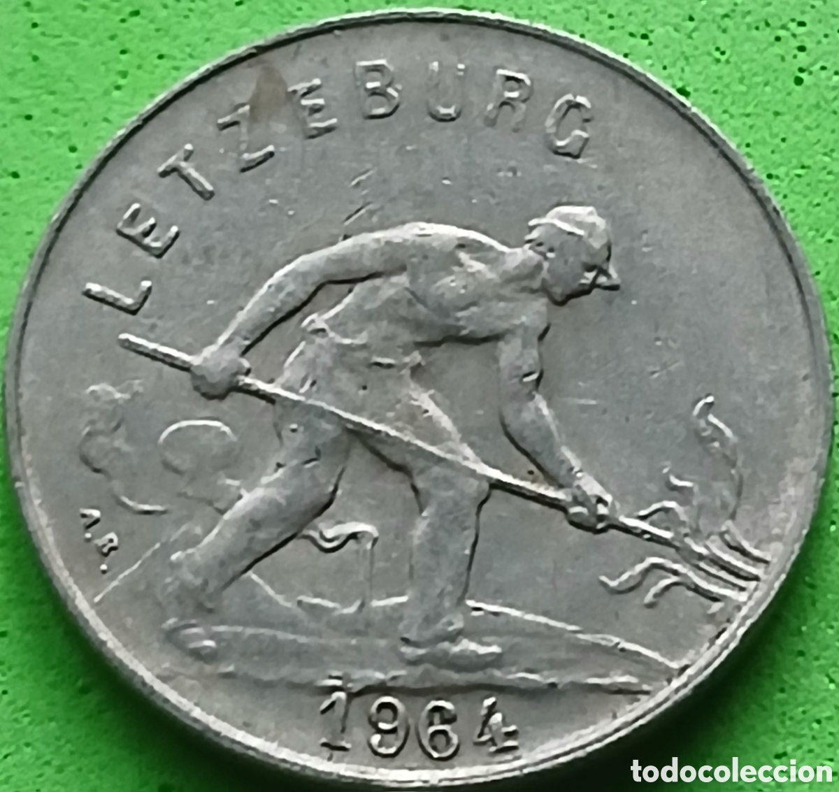 Monedas antiguas de Europa: Luxemburgo 1 franco 1964 km#46.2
