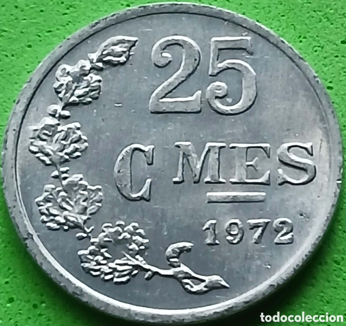 Monedas antiguas de Europa: Luxemburgo 25 c&eacute;ntimos 1972 km#45a