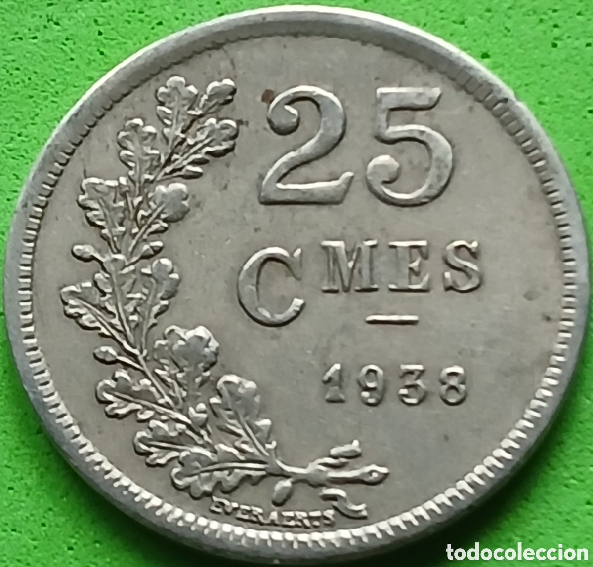Monedas antiguas de Europa: Luxemburgo 25 c&eacute;ntimos 1938 km#42a