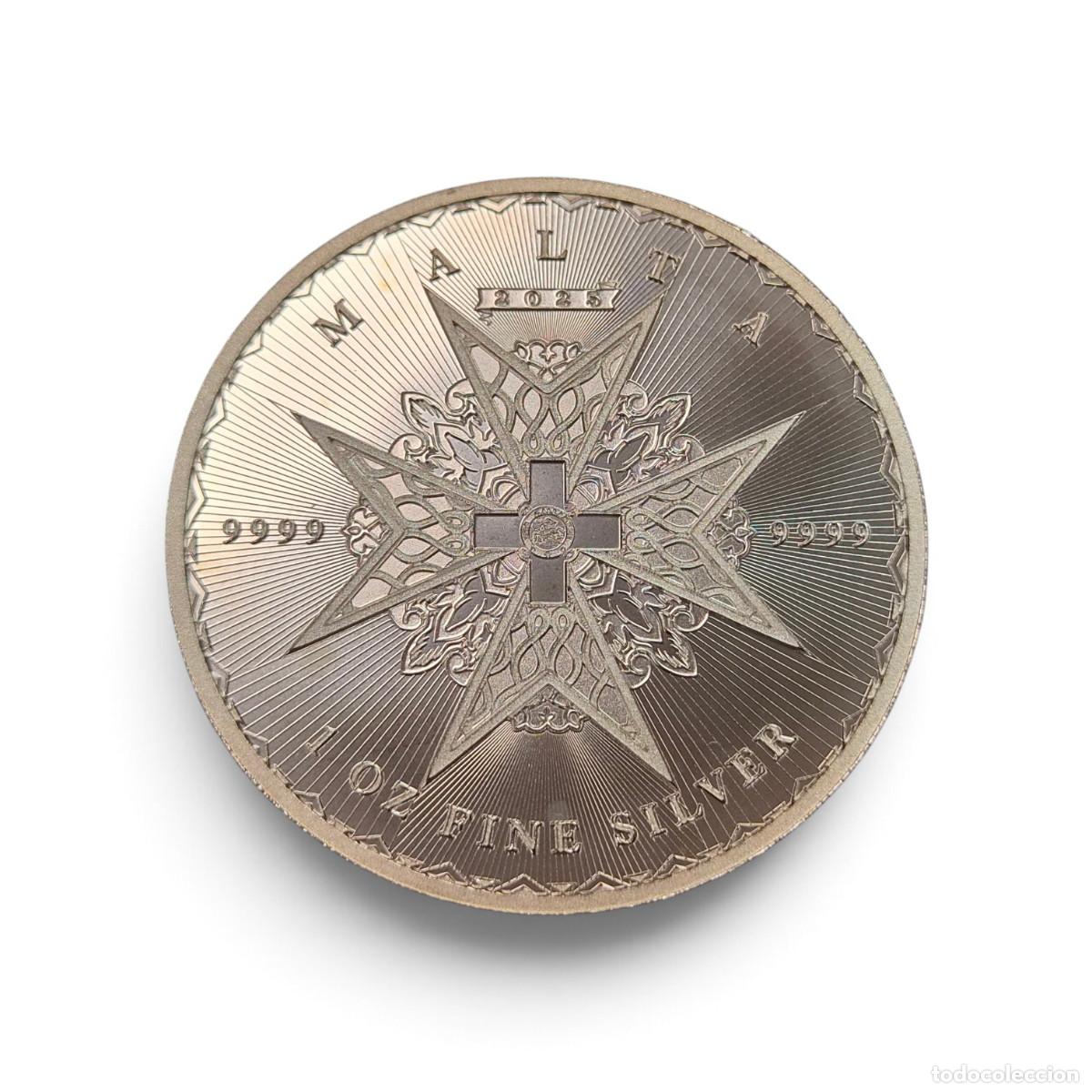 Monedas antiguas de Europa: MALTA. 5 EUROS. 1 ONZA TROY PLATA. Ag / A&ntilde;o 2025