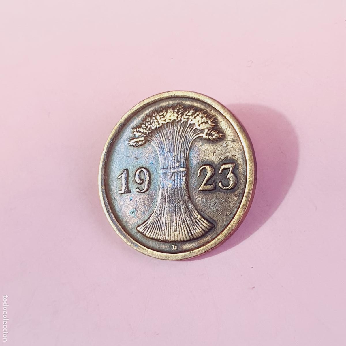 Monedas antiguas de Europa: MONEDA-ALEMANIA-2 RENTENPFENNIG-1923-DEUTCHESREICH-BUEN ESTADO-VER FOTOGRAF&Iacute;AS.