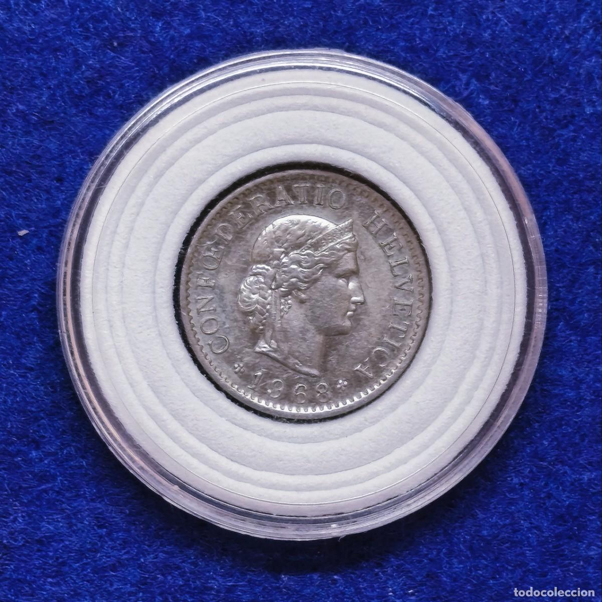Moedas antigas da Europa: 5 RAPPEN DEL FEDERACION SUIZA A&Ntilde;O 1068. B.C.