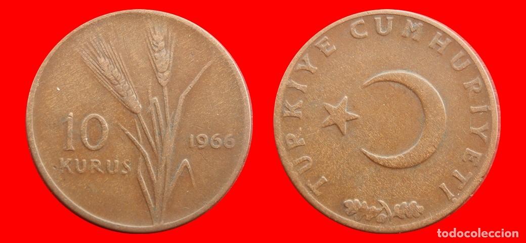 Monedas antiguas de Europa: 10 KURUS 1966 TURQUIA-156356