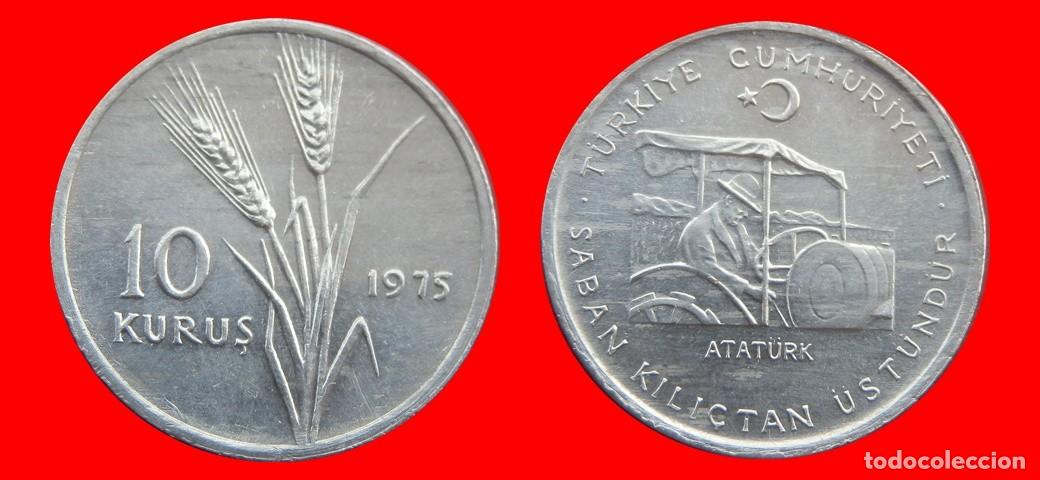 Monedas antiguas de Europa: 10 KURUS 1975 TURQUIA-156358