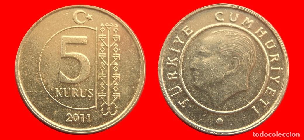 Monedas antiguas de Europa: 5 KURUS 2011 TURQUIA-156361