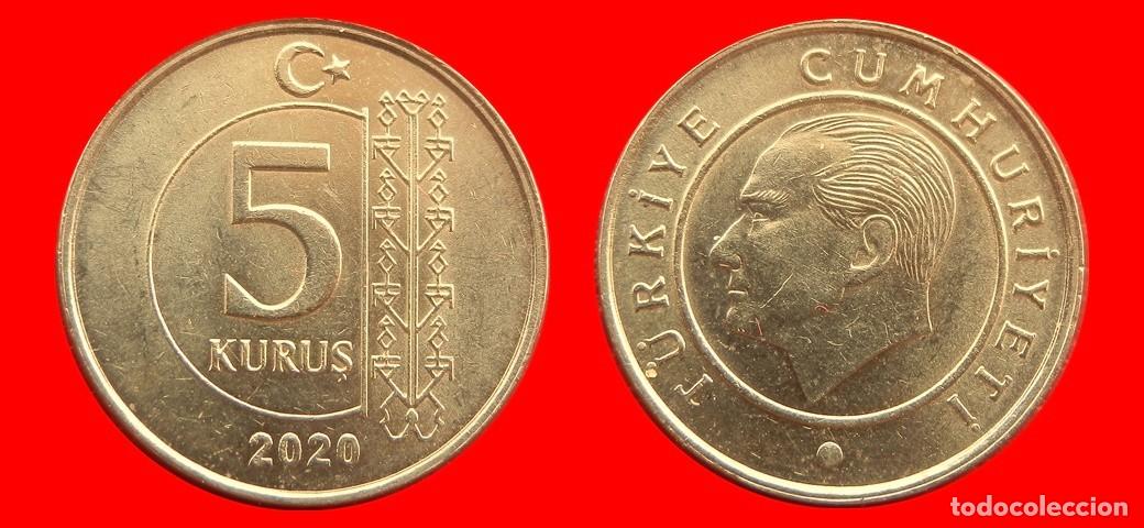 Monedas antiguas de Europa: 5 KURUS 2020 TURQUIA-156367