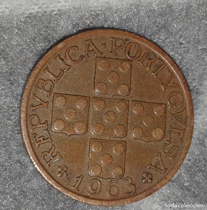 Monedas antiguas de Europa: Portugal 20 Centavos 1963 &ndash; Rep&uacute;blica Portuguesa &ndash; Moeda Antiga
