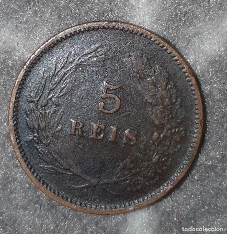Monedas antiguas de Europa: Portugal 5 R&eacute;is 1900 D. Carlos I &ndash; Moeda Monarquia Portuguesa