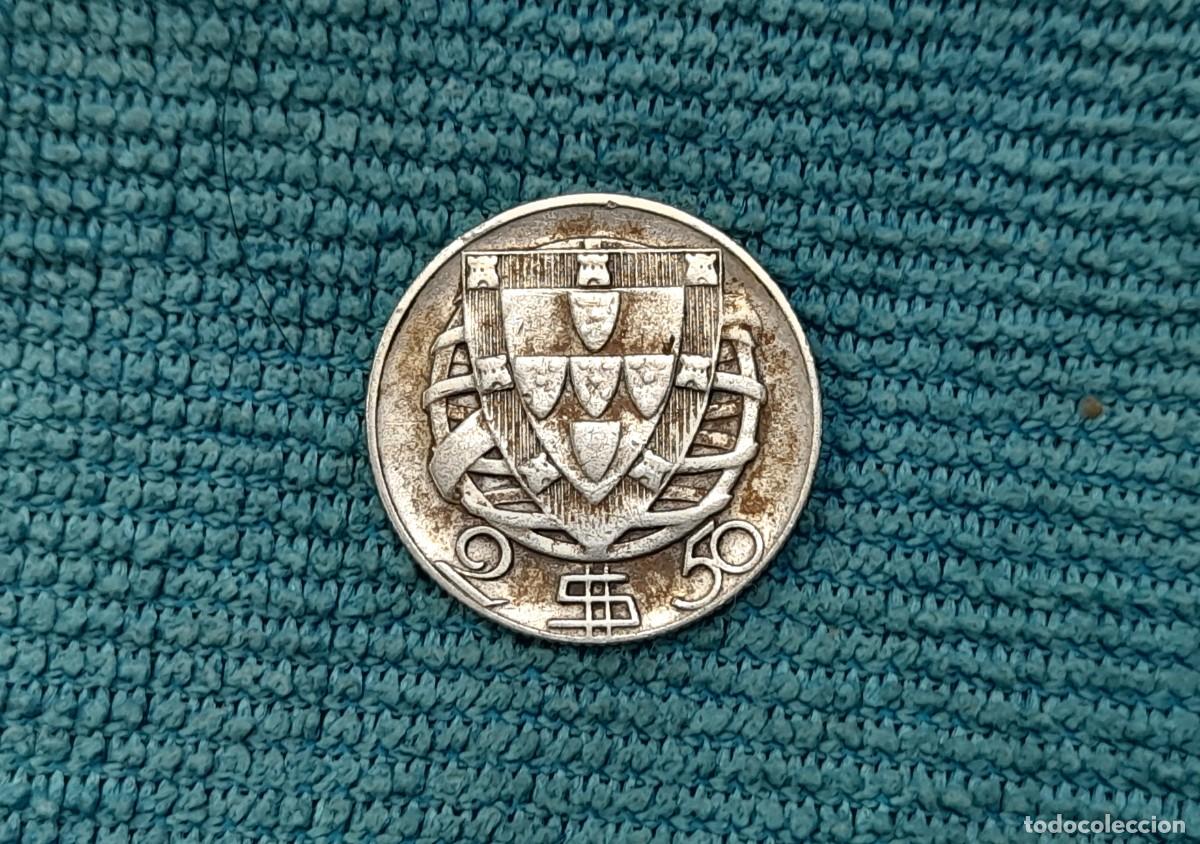 Monedas antiguas de Europa: Portugal, 2,50 Escudos 1944
