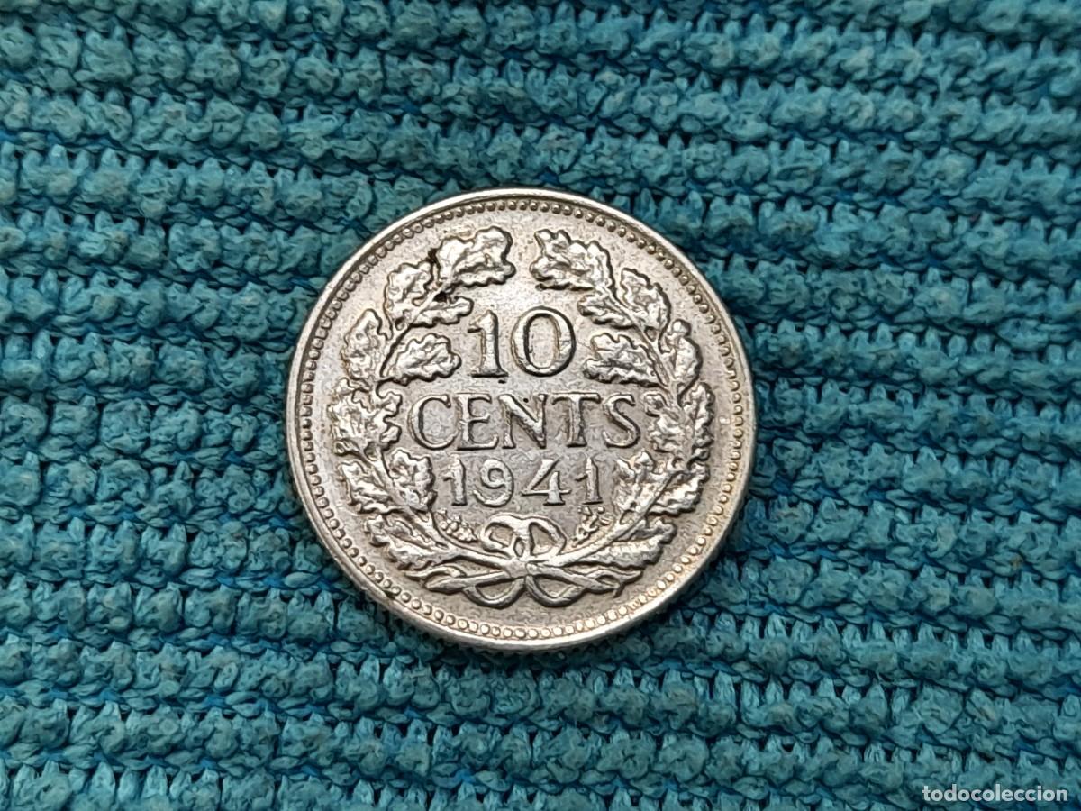 Monedas antiguas de Europa: Paises Bajos, 10 Cents 1941