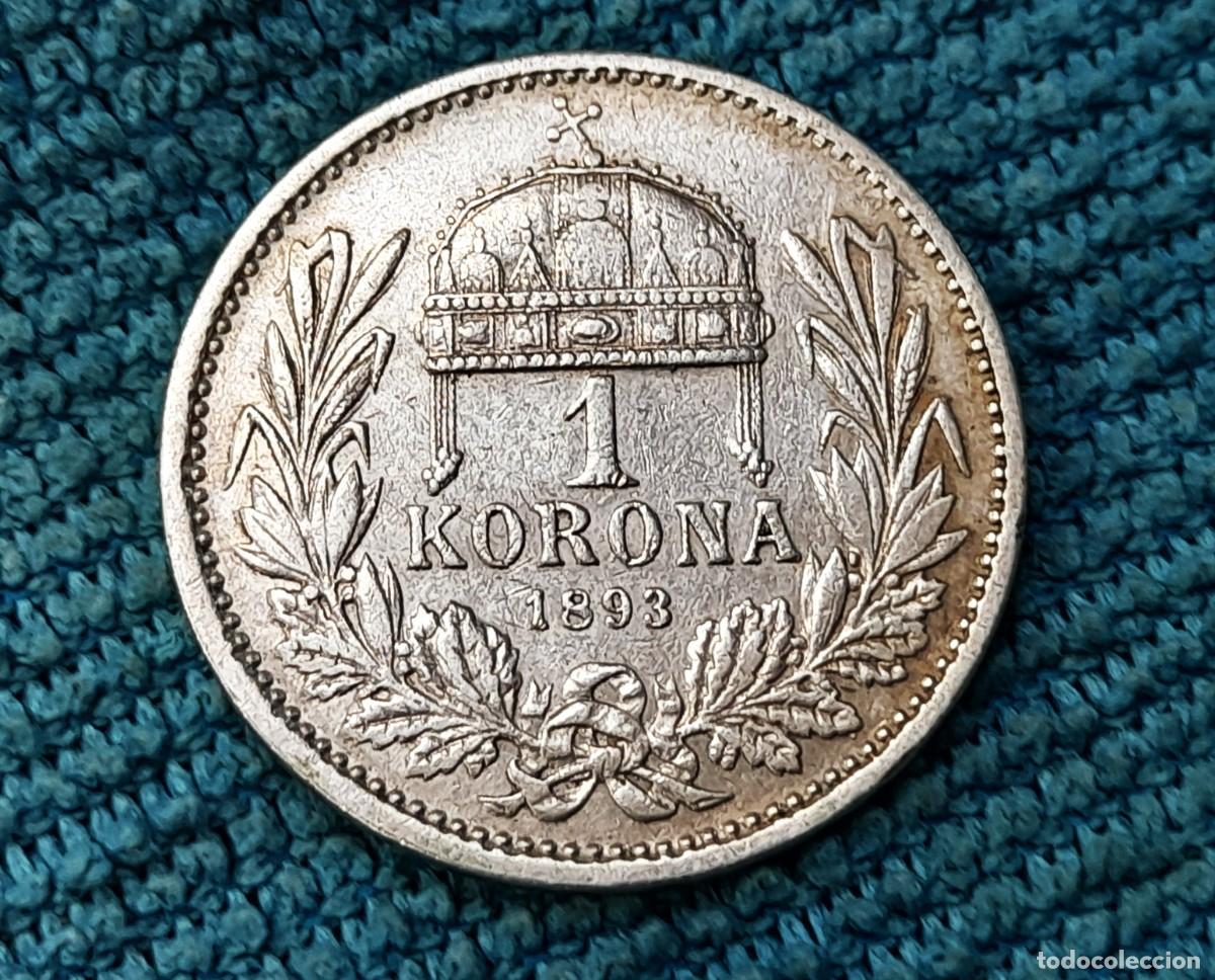 Monedas antiguas de Europa: Hungr&iacute;a, 1 Korona 1893