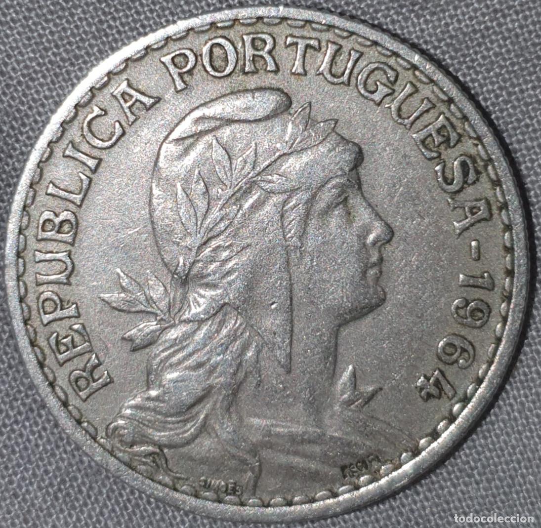Monedas antiguas de Europa: Portugal 1 Escudo 1964 &ndash; Rep&uacute;blica Portuguesa &ndash; Cole&ccedil;&atilde;o
