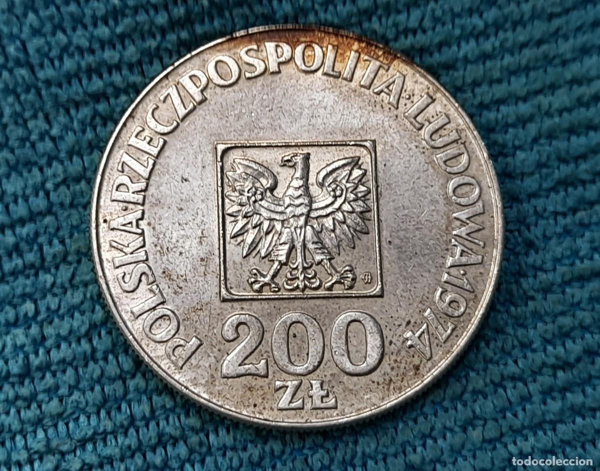 Monedas antiguas de Europa: Polonia, 200 Zlotys 1974