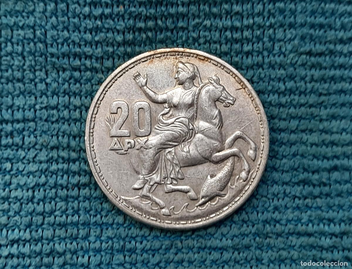 Monedas antiguas de Europa: Grecia, 20 Dracmas 1960