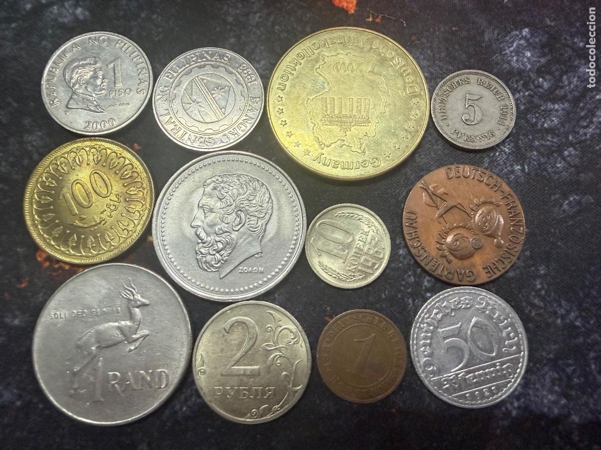 Old Coins of Europe: 32.- LOTE 12 MONEDAS DEL MUNDO | ALEMANIA IMPERIAL 1911, URSS, FILIPINAS Y M&Aacute;S